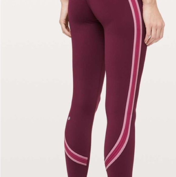 LULULEMON🦋💐athletica Maroon and Pink Leggings - Picture 5 of 13